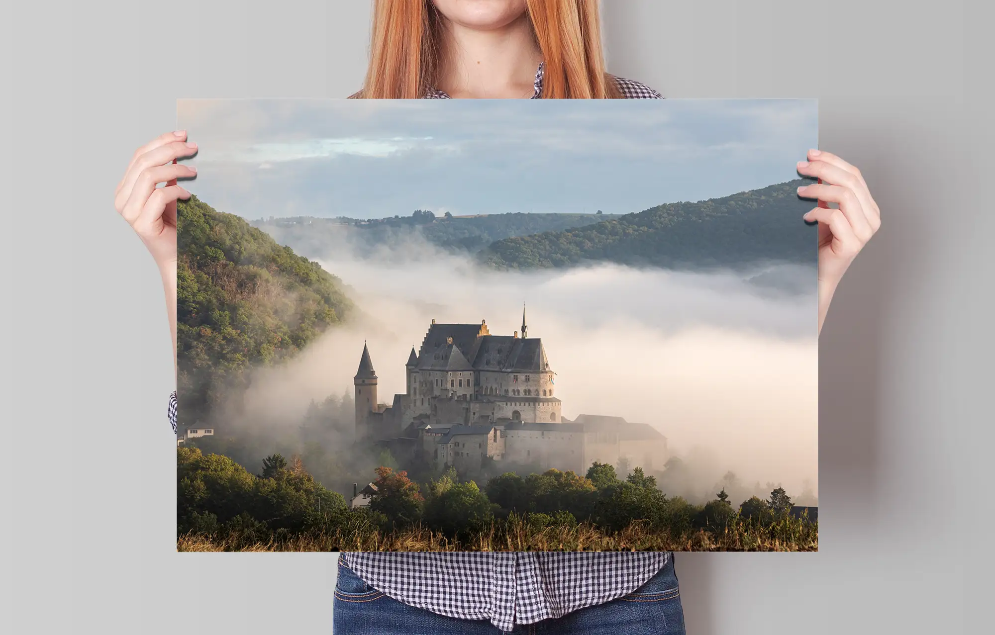 Vianden Castle Luxembourg poster