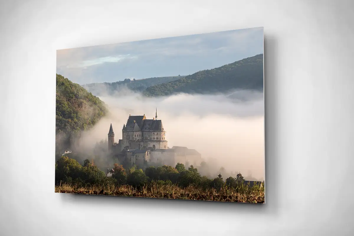 Vianden Castle Luxembourg rigid poster