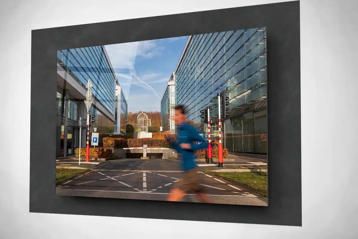 Luxembourg business quarter floating acrylic
