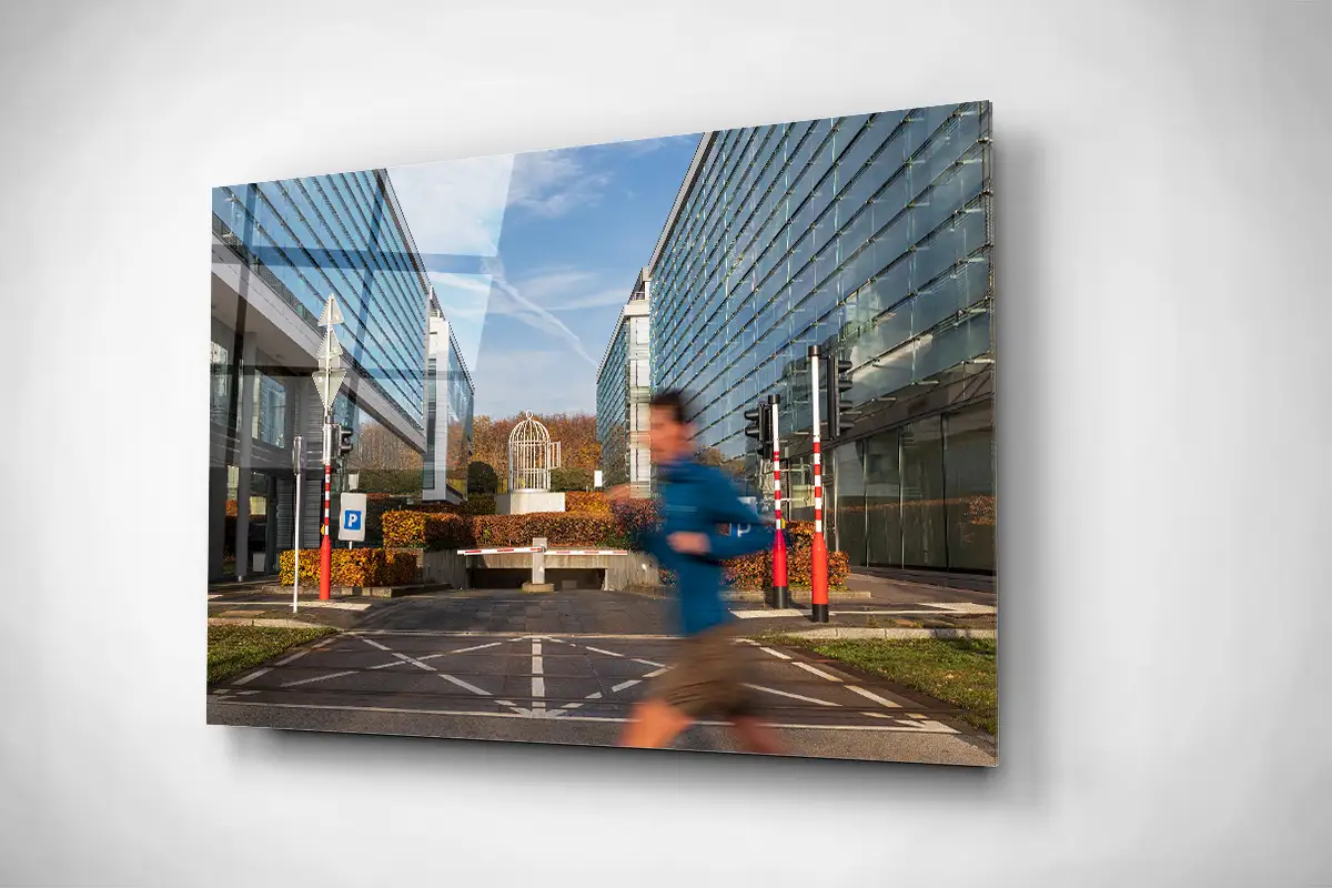 Luxembourg business quarter gallery print acrylic