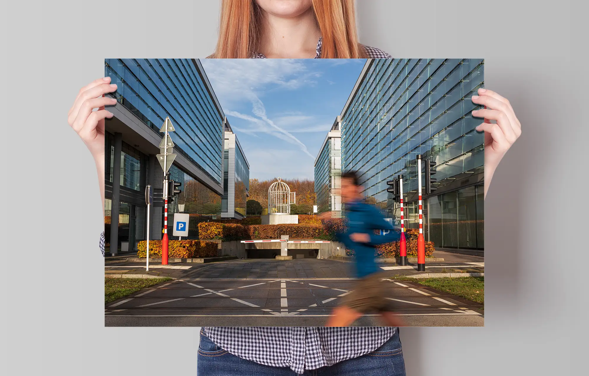 Luxembourg business quarter poster