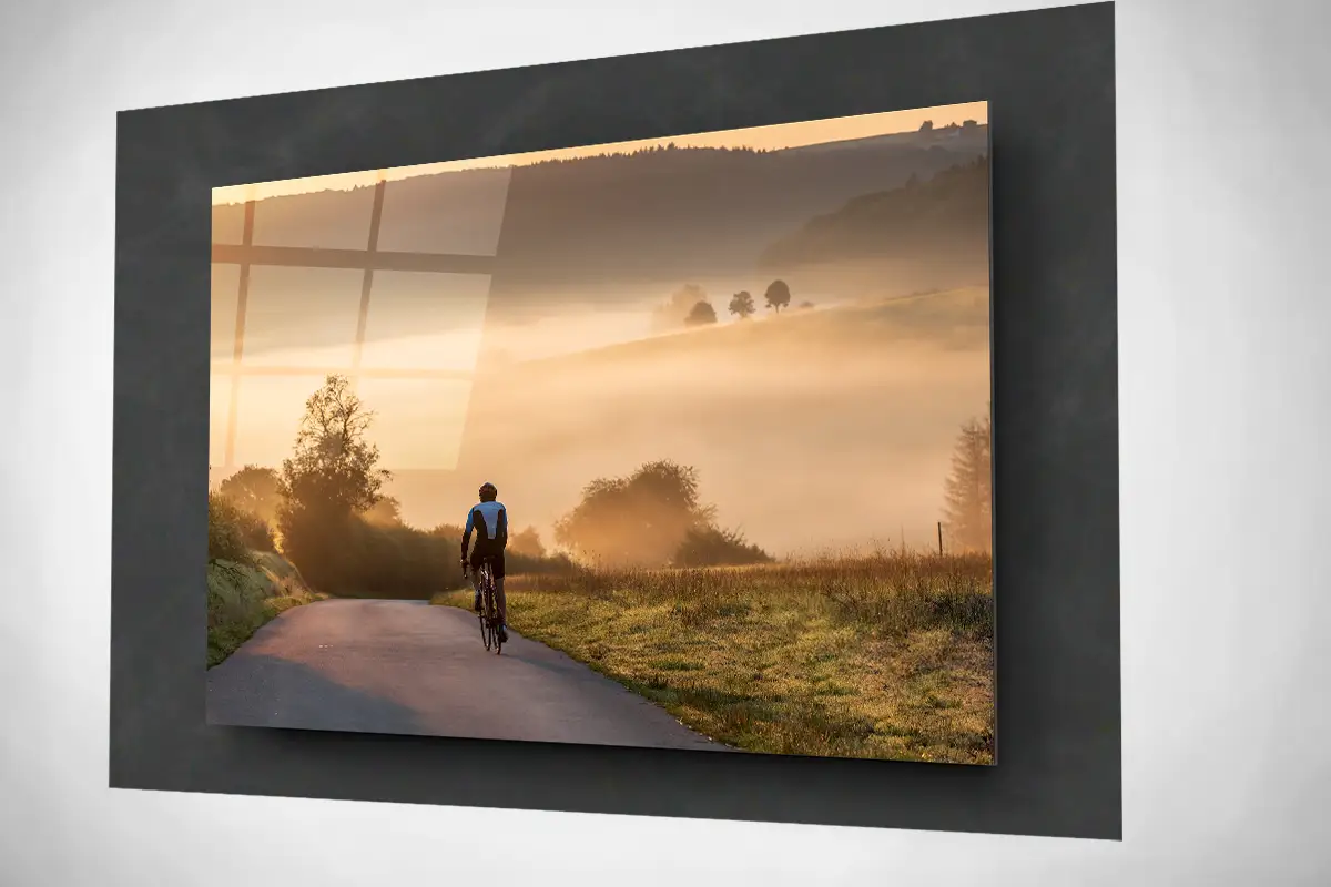 Vallee-de-l-Ernz-Luxembourg-cyclist-bike-floating-acrylic