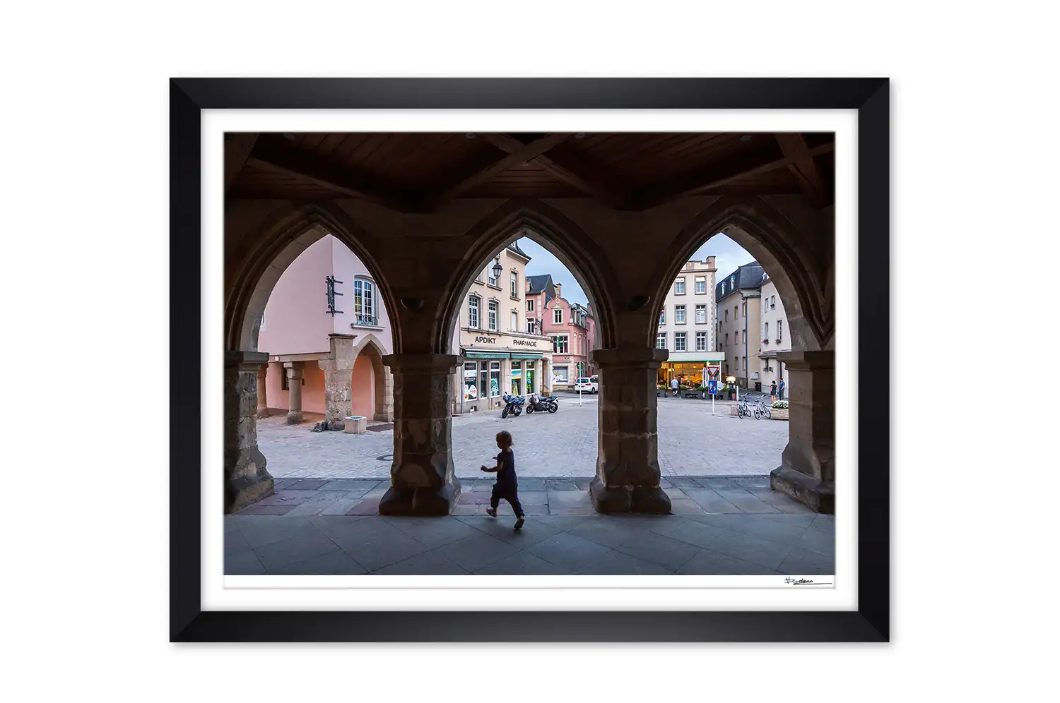 Echternach in Luxembourg street photo print
