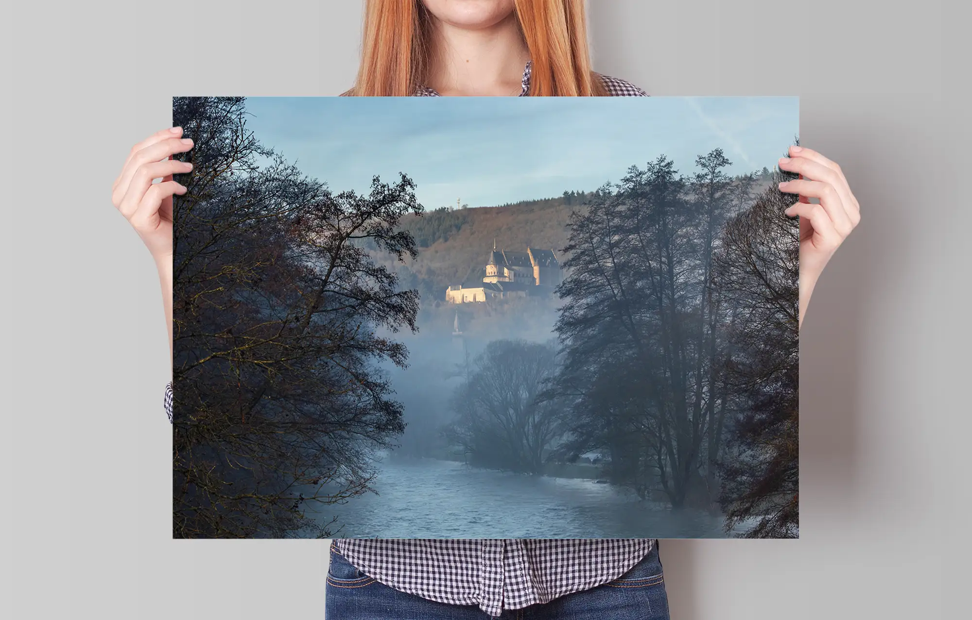 Vianden foggy river Our poster