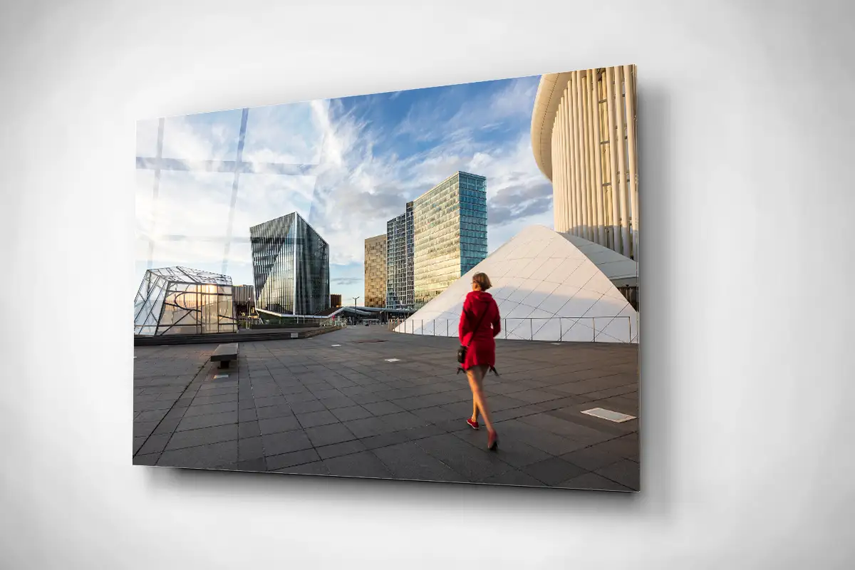 European Kirchberg in Luxembourg city gallery print acrylic