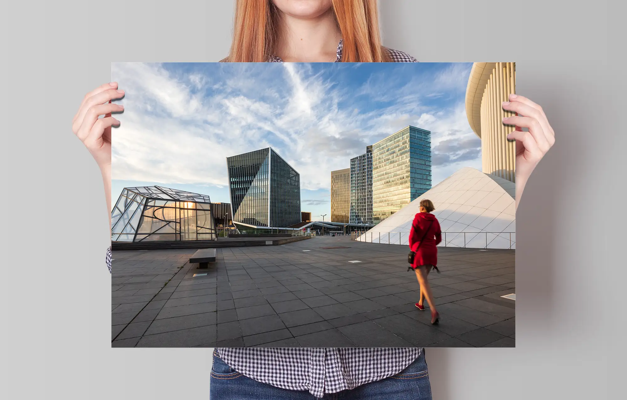 European Kirchberg in Luxembourg city poster