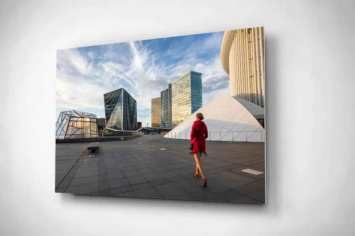 European Kirchberg in Luxembourg city rigid poster