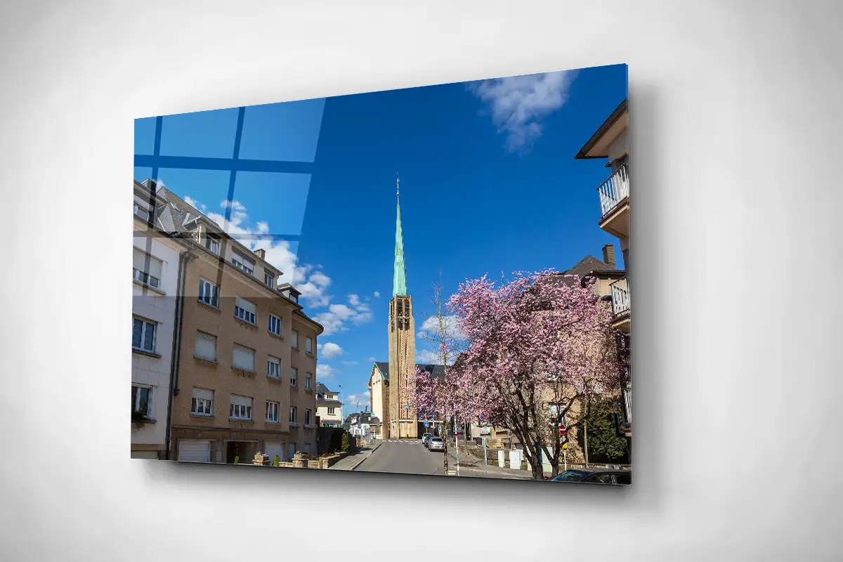 Spring in Belair Luxembourg city gallery print acrylic