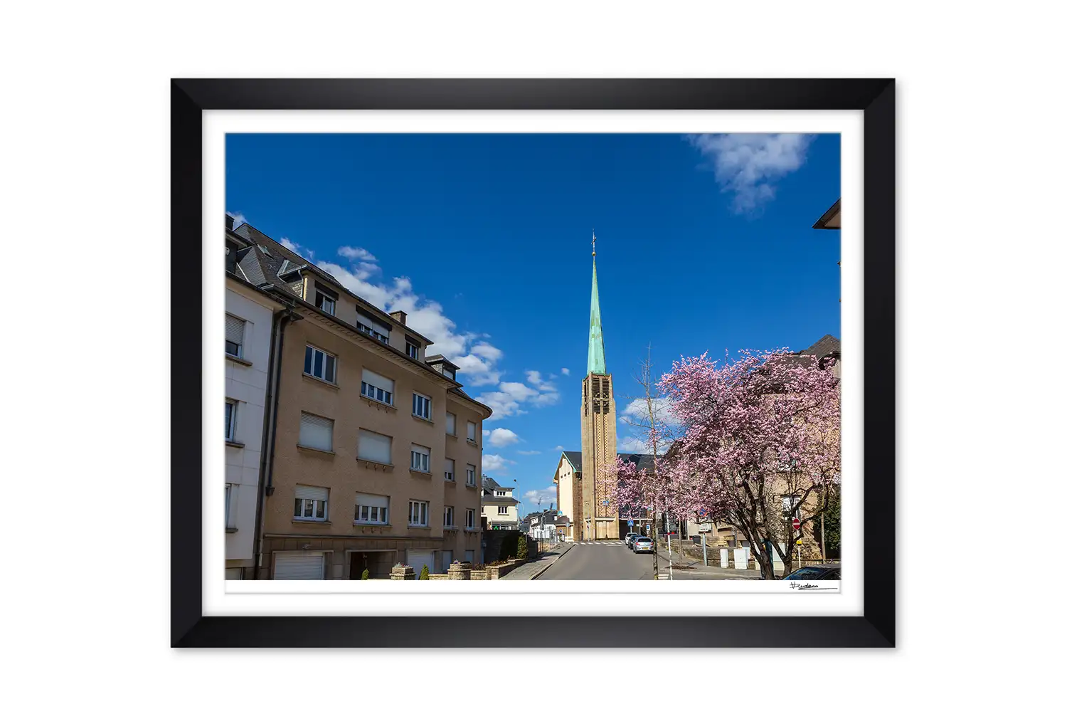 Spring in Belair Luxembourg city print