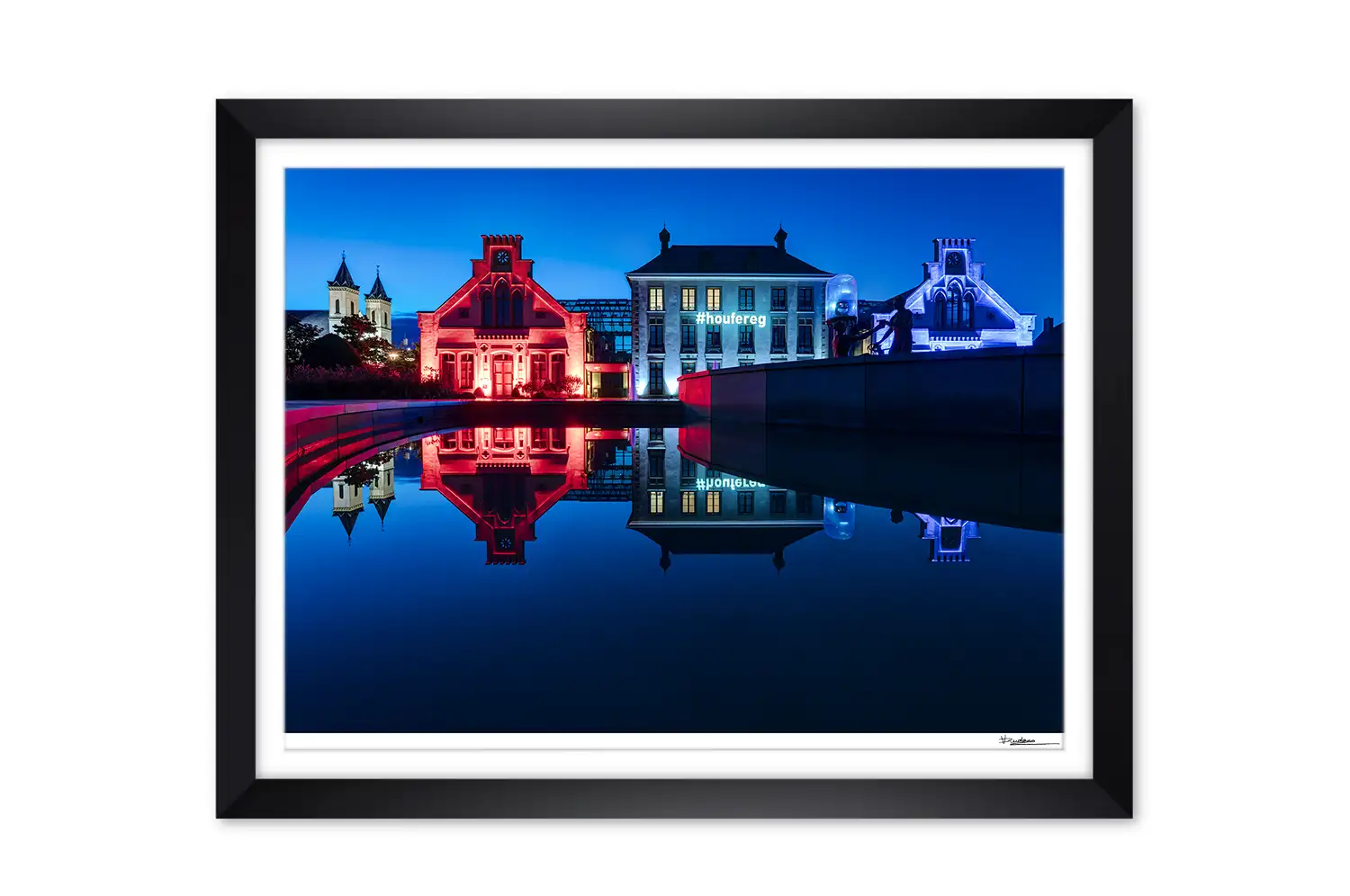 Mamer Castle on National Day Nationalfeierdag print