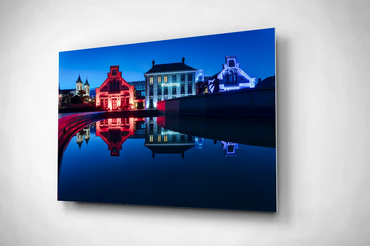 Mamer Castle on National Day Nationalfeierdag rigid poster